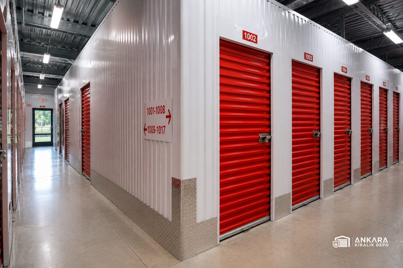 Ankara kiralık depo koridoru - yan açıdan görünüm